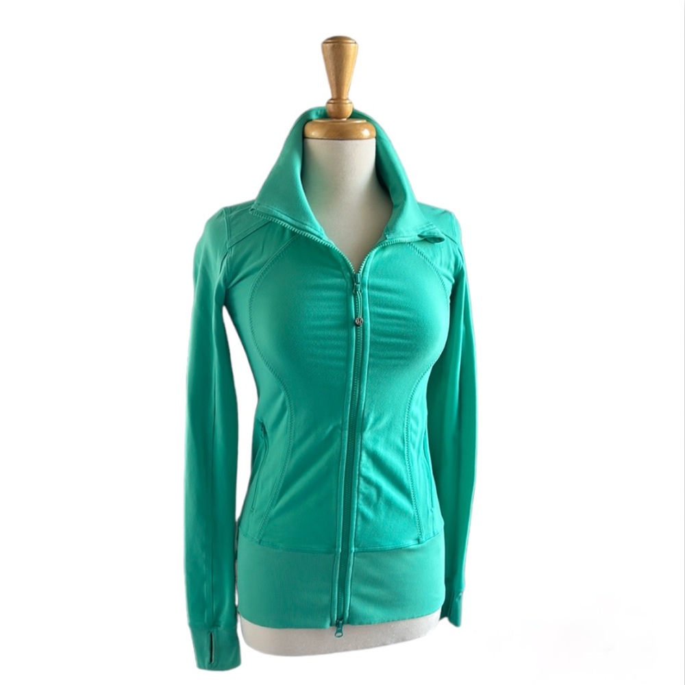 Lululemon jacket. Sea foam green. Great for spring. Well preloved condition